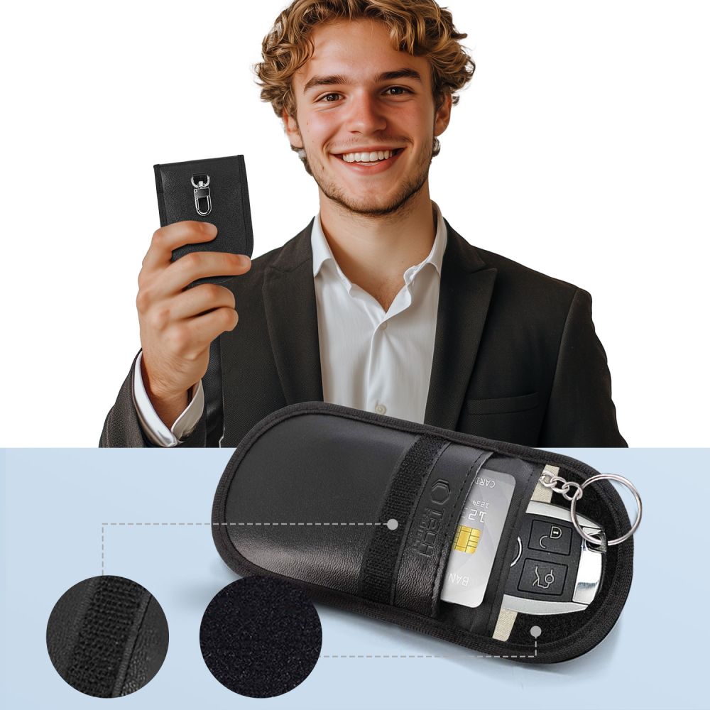 TECH-PROTECT KLR100 ÉTUI SANS CLÉ BLOQUEUR DE SIGNAL RFID NOIR