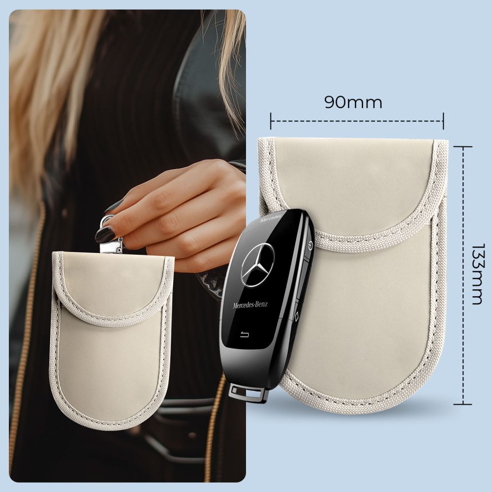 TECH-PROTECT KLR100 ÉTUI SANS CLÉ BLOQUEUR DE SIGNAL RFID CAFFE LATTE