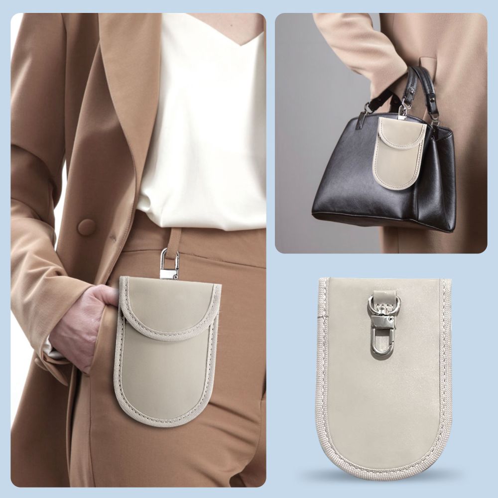 TECH-PROTECT KLR100 ÉTUI SANS CLÉ BLOQUEUR DE SIGNAL RFID CAFFE LATTE