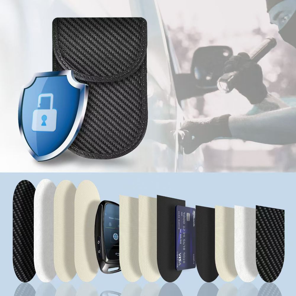 TECH-PROTECT KLR100 ÉTUI SANS CLÉ BLOQUEUR DE SIGNAL RFID CARBONE