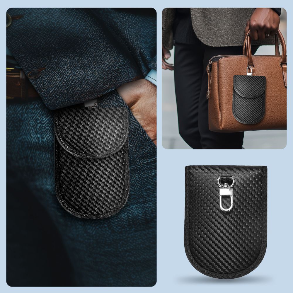 TECH-PROTECT KLR100 ÉTUI SANS CLÉ BLOQUEUR DE SIGNAL RFID CARBONE