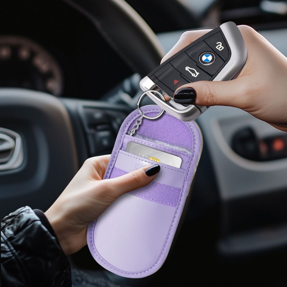 TECH-PROTECT KLR100 ÉTUI SANS CLÉ BLOQUEUR DE SIGNAL RFID LAVANDE