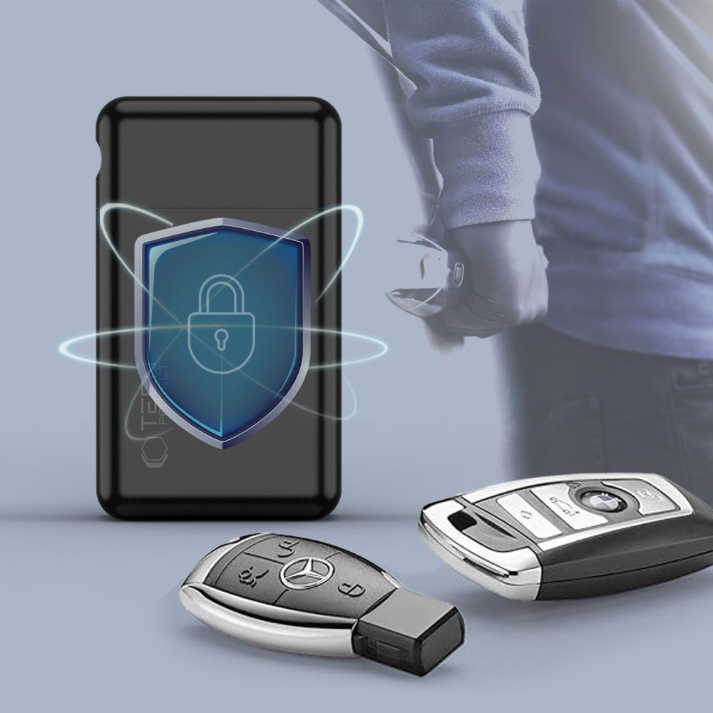 TECH-PROTECT KLR200 ÉTUI ANTI-SIGNAL RFID MÉTAL SANS CLÉ NOIR