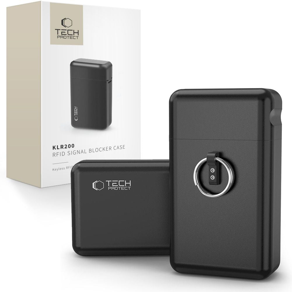 TECH-PROTECT KLR200 ÉTUI ANTI-SIGNAL RFID MÉTAL SANS CLÉ NOIR