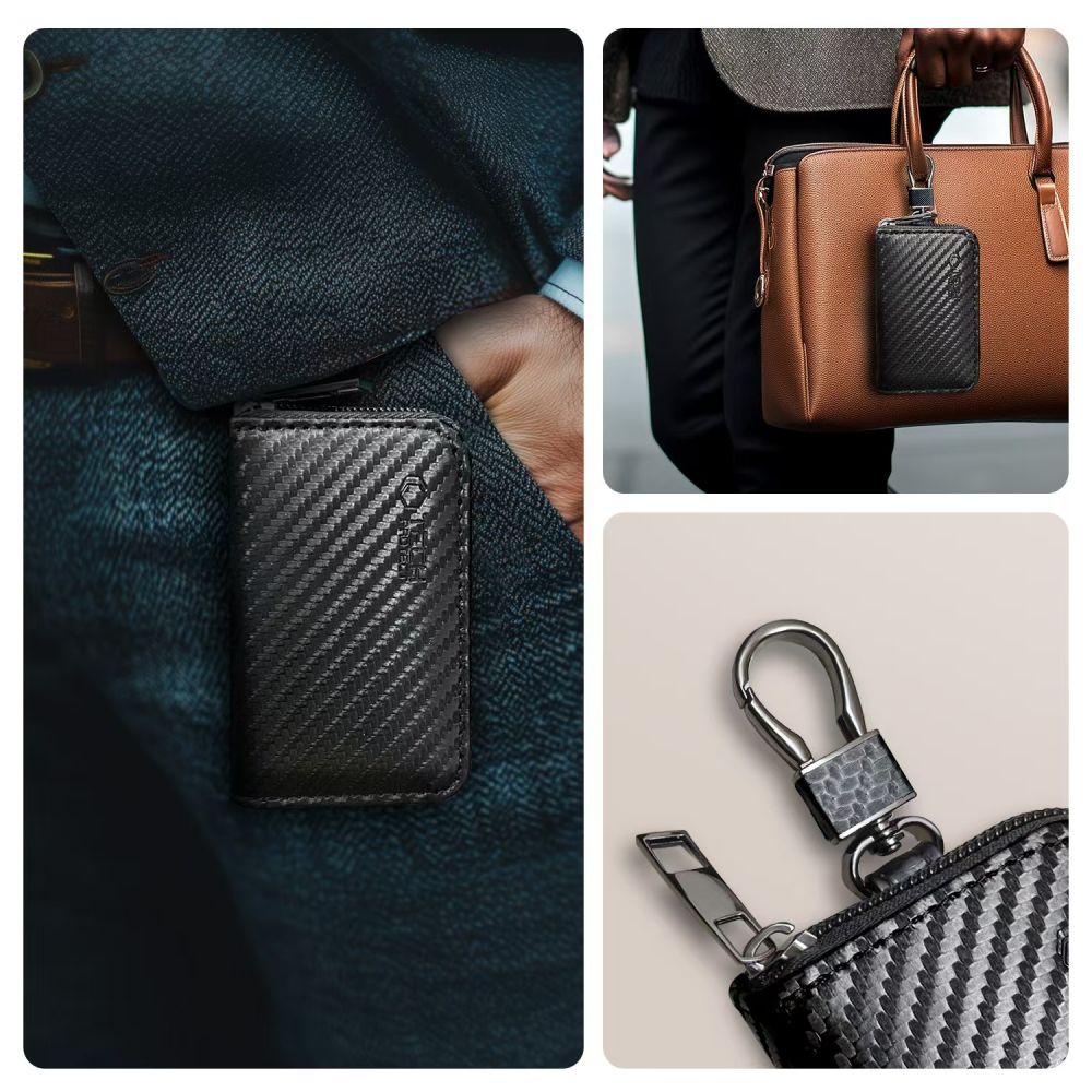 ETUI ANTI-RFID KLR300 FARADAYA TECH-PROTECT SANS CLÉ EN CARBONE
