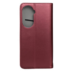 COUVERTURE DE LIVRE POUR HUAWEI NOVA 12 SE HEYCASE MAGNETO WALLET BURGONDIE