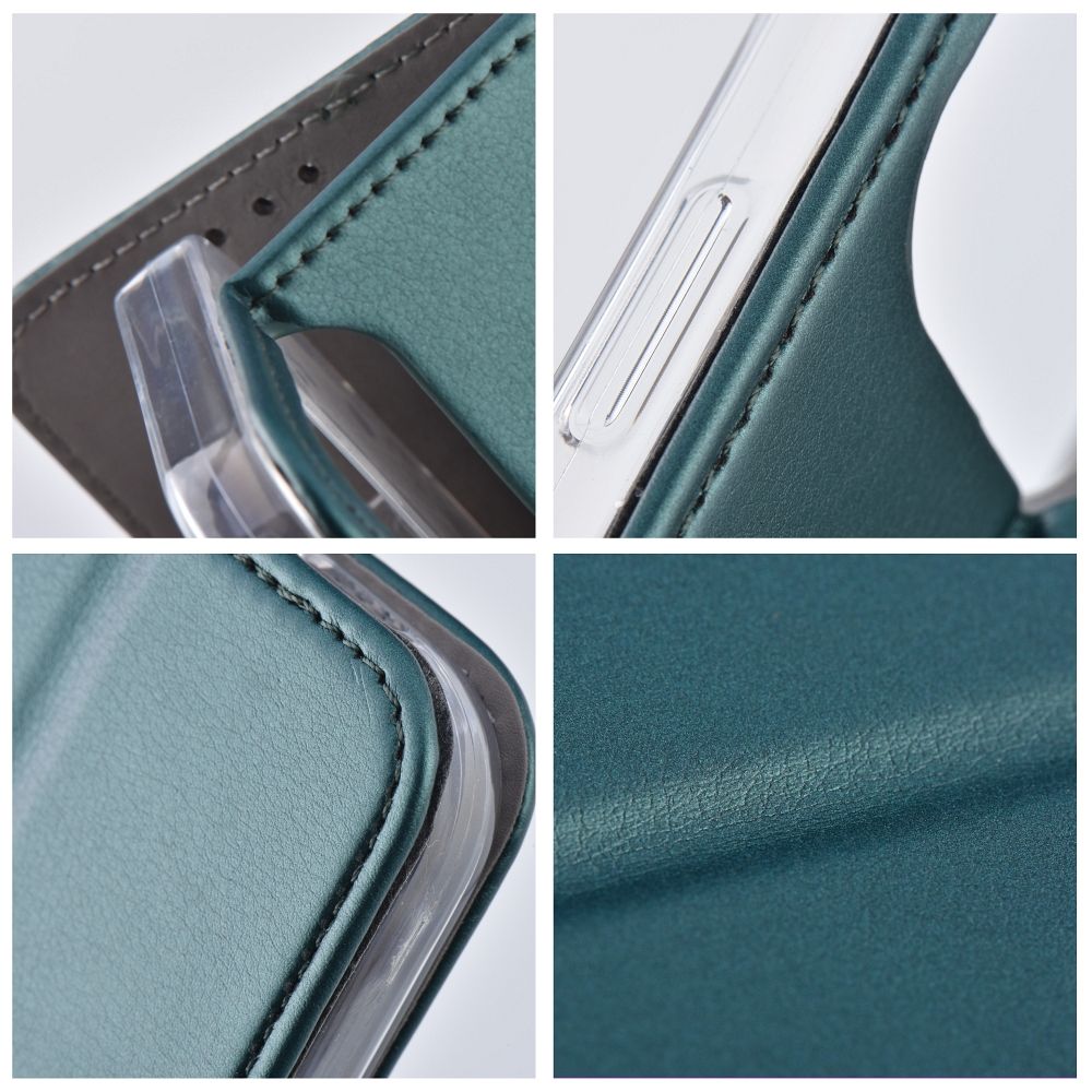 COUVERTURE DE LIVRE POUR HUAWEI NOVA 12i HEYCASE MAGNETO WALLET VERT ÉMERAUDE