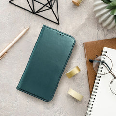 COUVERTURE DE LIVRE POUR HUAWEI NOVA 12i HEYCASE MAGNETO WALLET VERT ÉMERAUDE