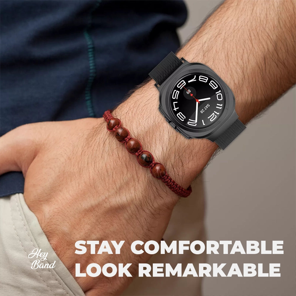BRACELET EN METAL POUR SAMSUNG GALAXY WATCH ULTRA (47 MM) HEYBAND MILANESE STARLIGHT