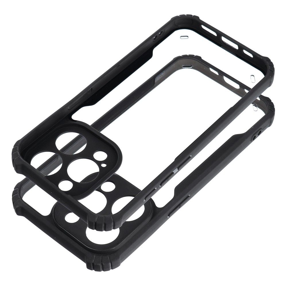 COUVERTURE RÉSISTANTE POUR MOTOROLA MOTO G54 HEYCASE ANTI-CHUTE NOIRE