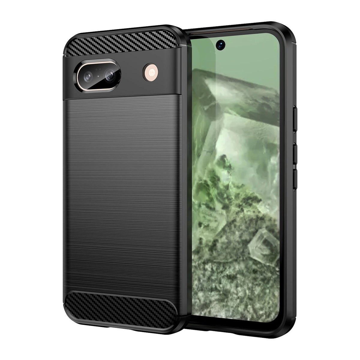 COQUE POUR GOOGLE PIXEL 8A HEYCASE CARBONE NOIR