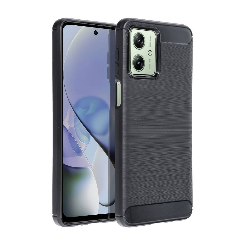 COUVERCLE POUR MOTOROLA MOTO G54 5G HEYCASE CARBON NOIR