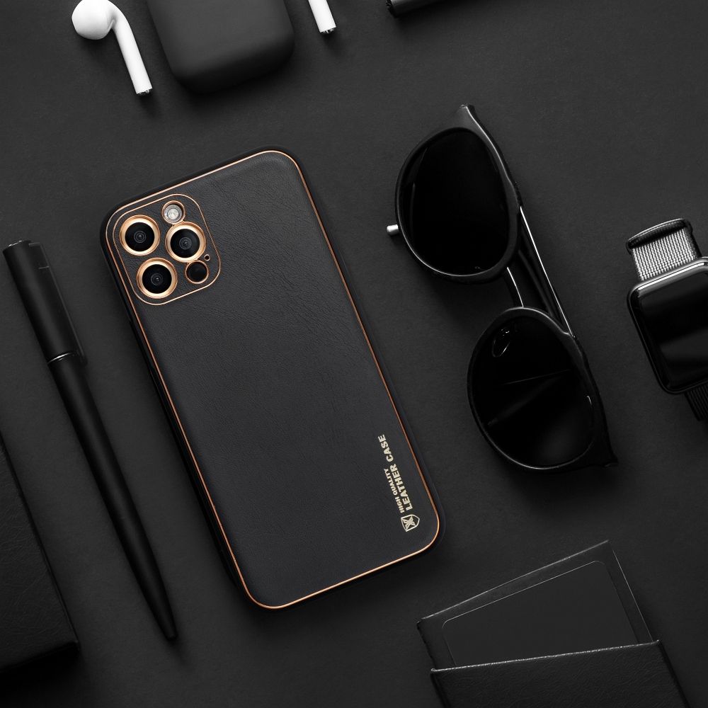 COUVERCLE EN CUIR POUR SAMSUNG GALAXY A25 5G HEYCASE NOIR