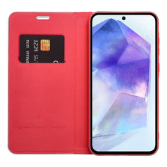 COUVERTURE DE LIVRE POUR XIAOMI REDMI 13C / POCO C65 HEYCASE LUNA WALLET ROUGE PUR