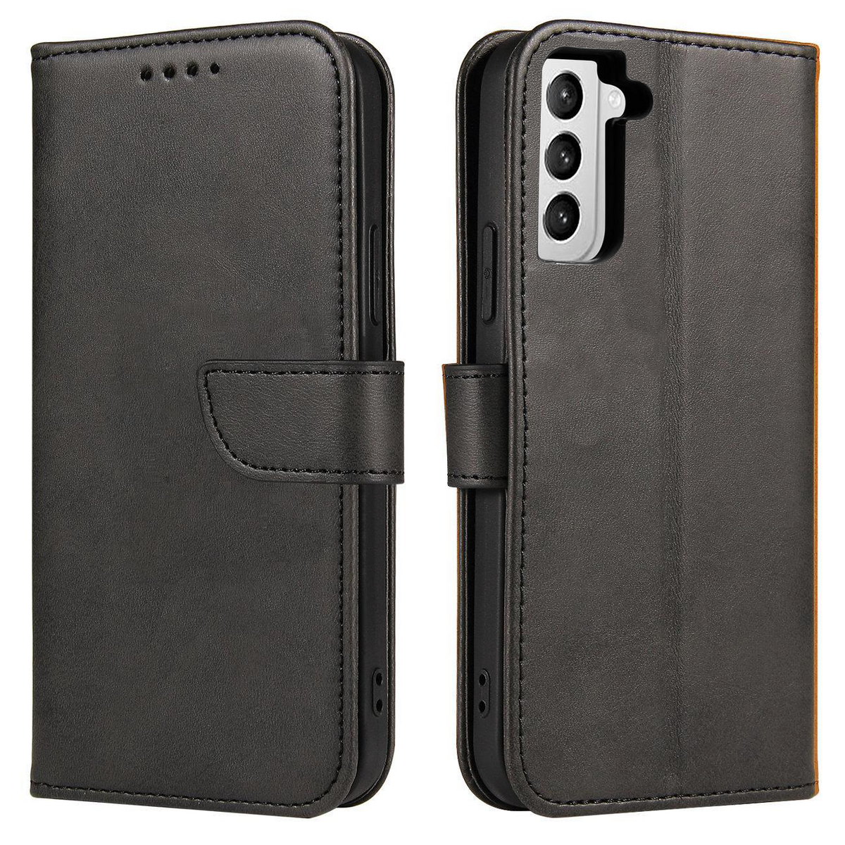 COUVERTURE DE LIVRE POUR SAMSUNG GALAXY S24+ PLUS HEYCASE MAGNET WALLET NOIRE