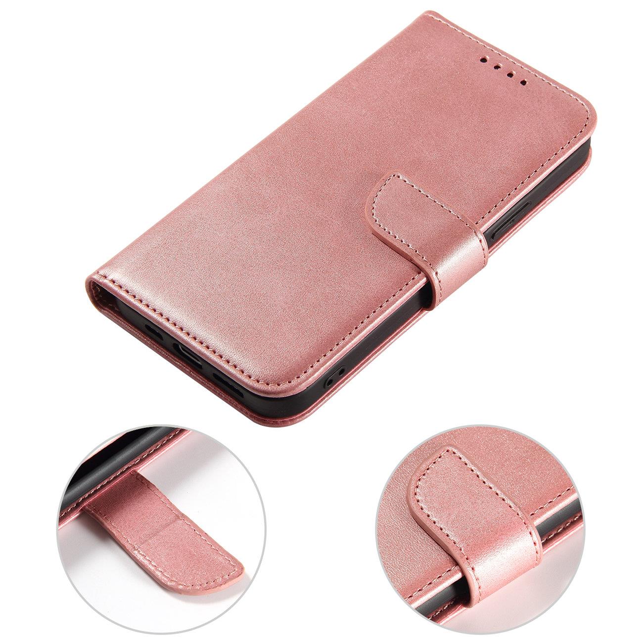 COUVERTURE DE LIVRE POUR SAMSUNG GALAXY S24 HEYCASE MAGNET WALLET ROSE