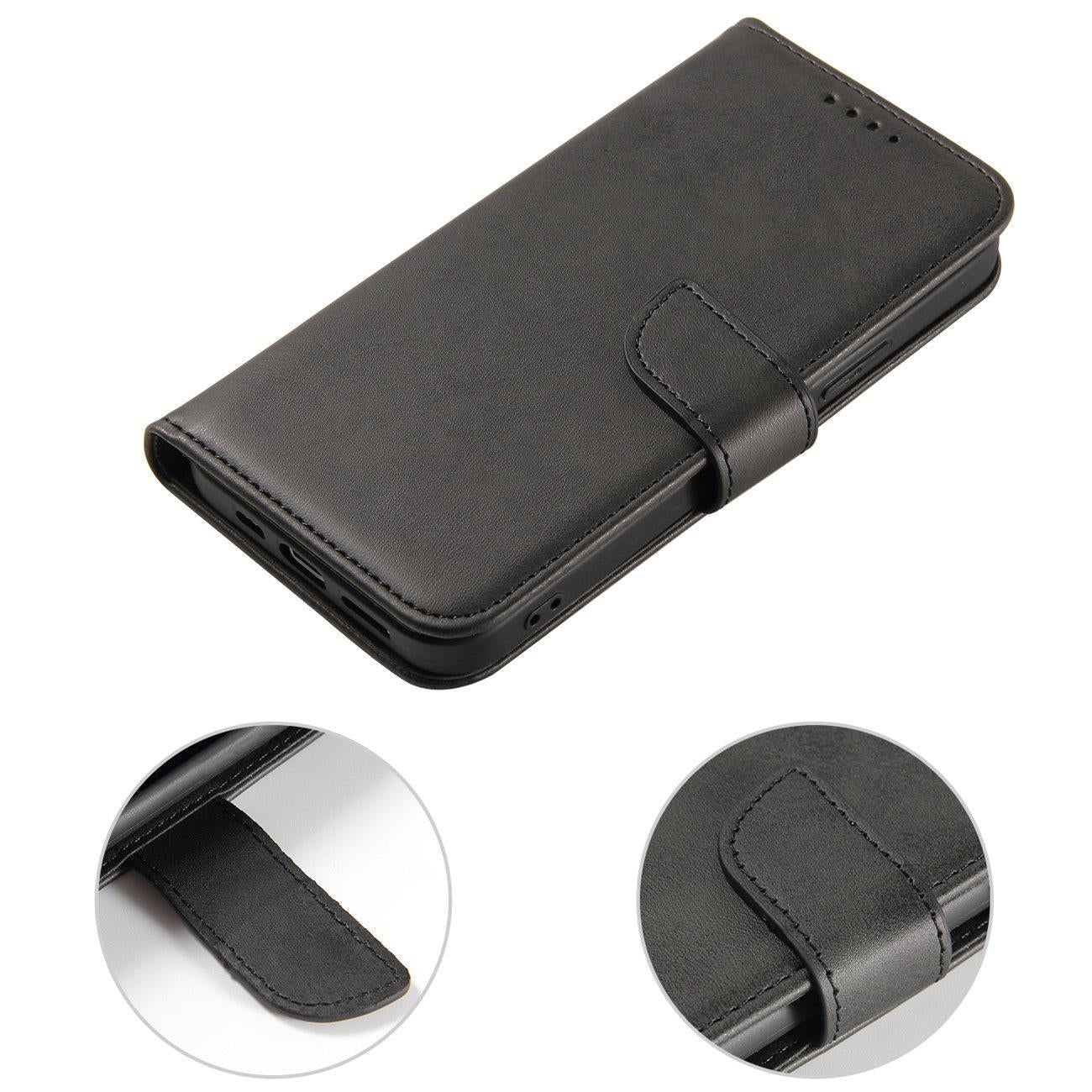 COUVERTURE DE LIVRE POUR SAMSUNG GALAXY S24 ULTRA HEYCASE MAGNET WALLET NOIRE
