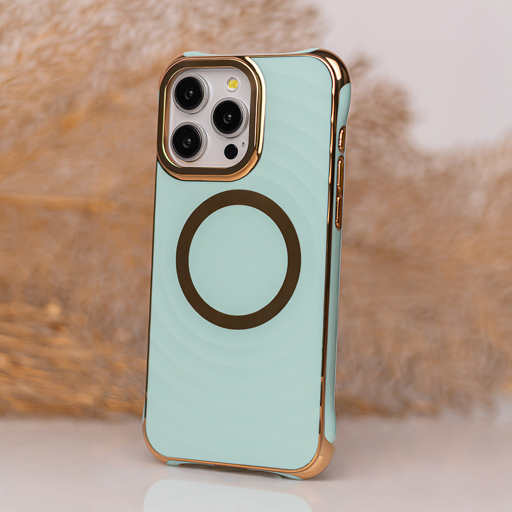 COQUE POUR IPHONE 13 / 14 MAGSAFE HEYCASE GLAM MINT