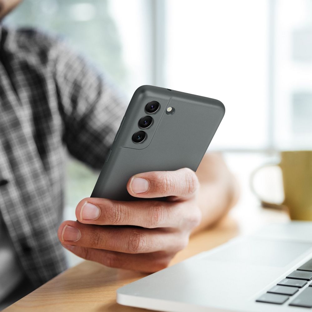 COUVERCLE POUR SAMSUNG GALAXY A15 HEYCASE GRIS MÉTALLIQUE