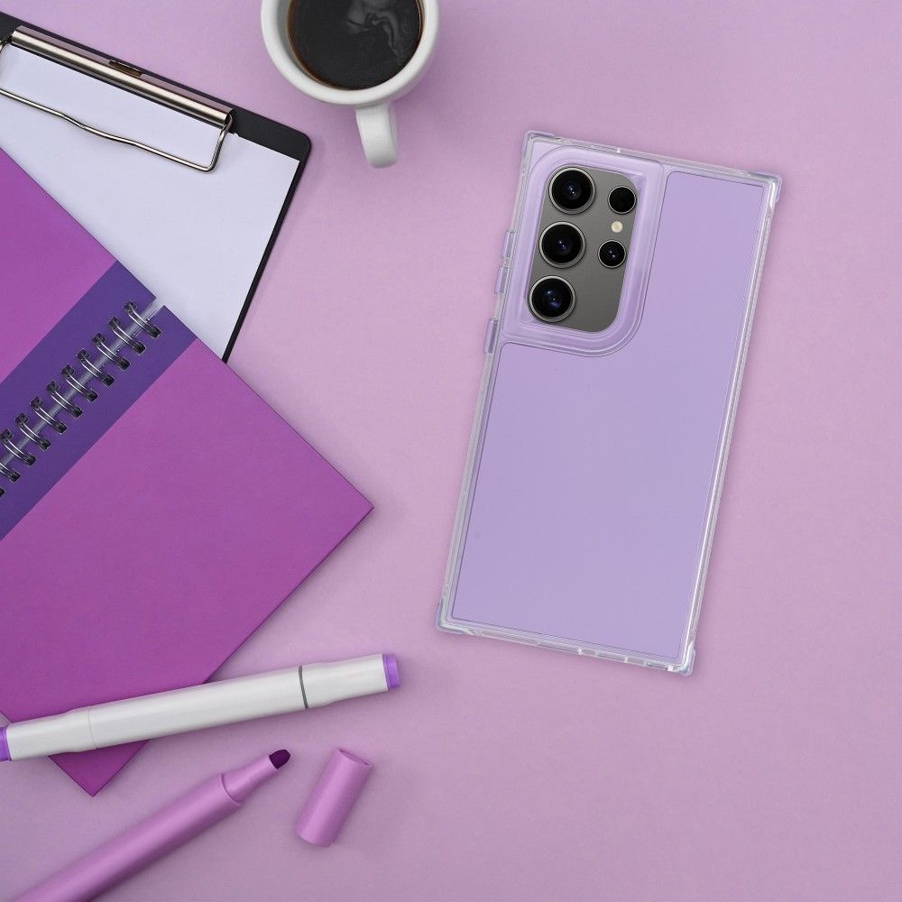COUVERCLE POUR SAMSUNG GALAXY A55 5G HEYCASE RAINBOW LIGHT VIOLET