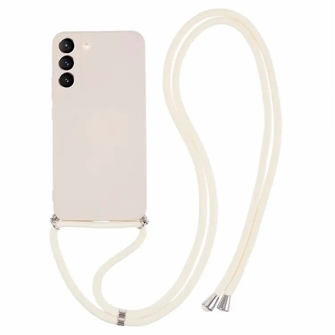 COUVERTURE HEYCASE EN SILICONE CHAÎNE GALAXY S23 FE BEIGE