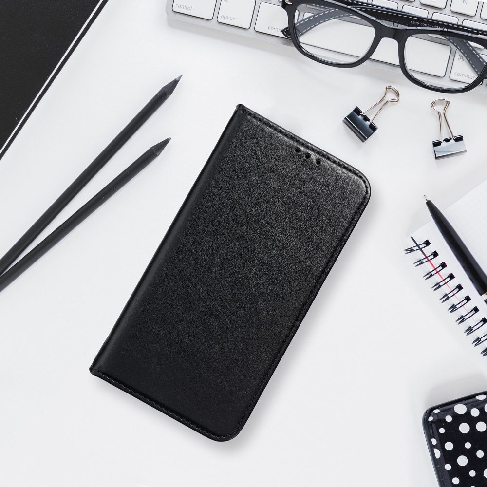 COUVERTURE DE LIVRE POUR REALME C67 HEYCASE SMART MAGNETO BOOK NOIR