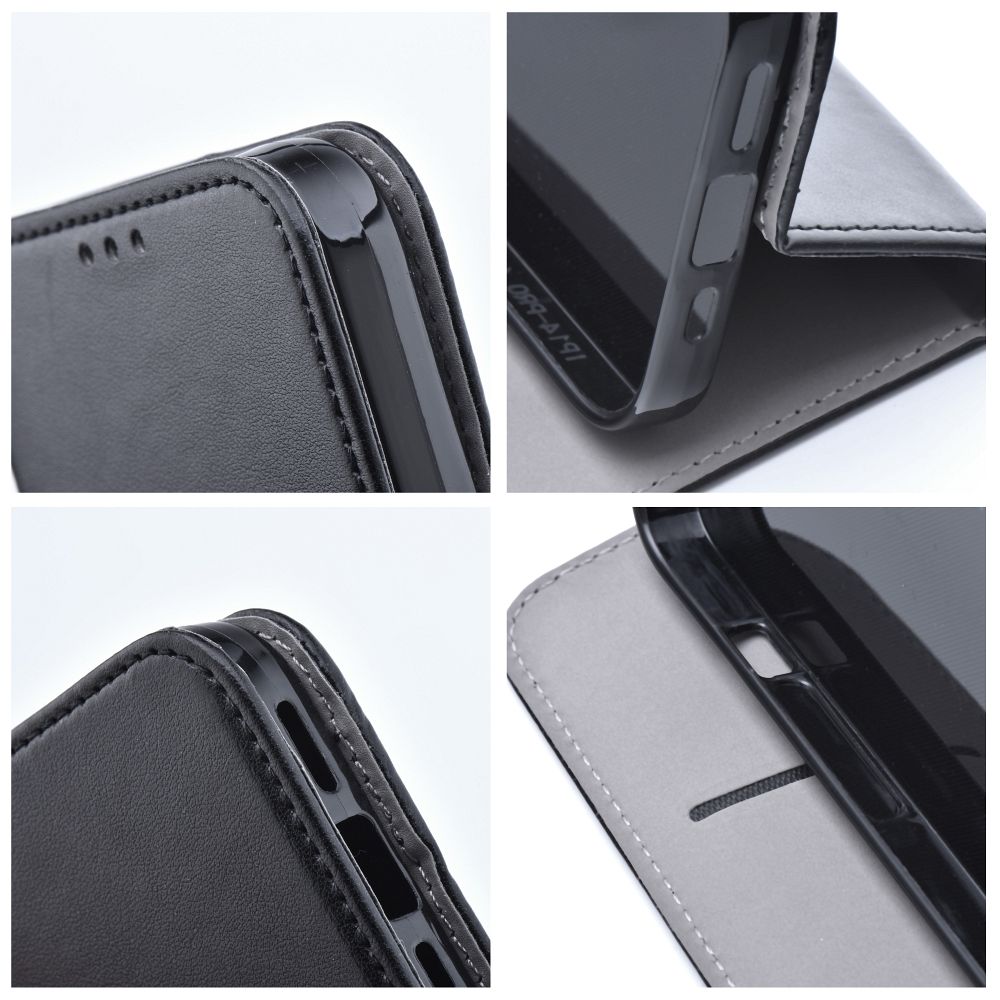 COUVERTURE DE LIVRE POUR REALME C67 HEYCASE SMART MAGNETO BOOK NOIR
