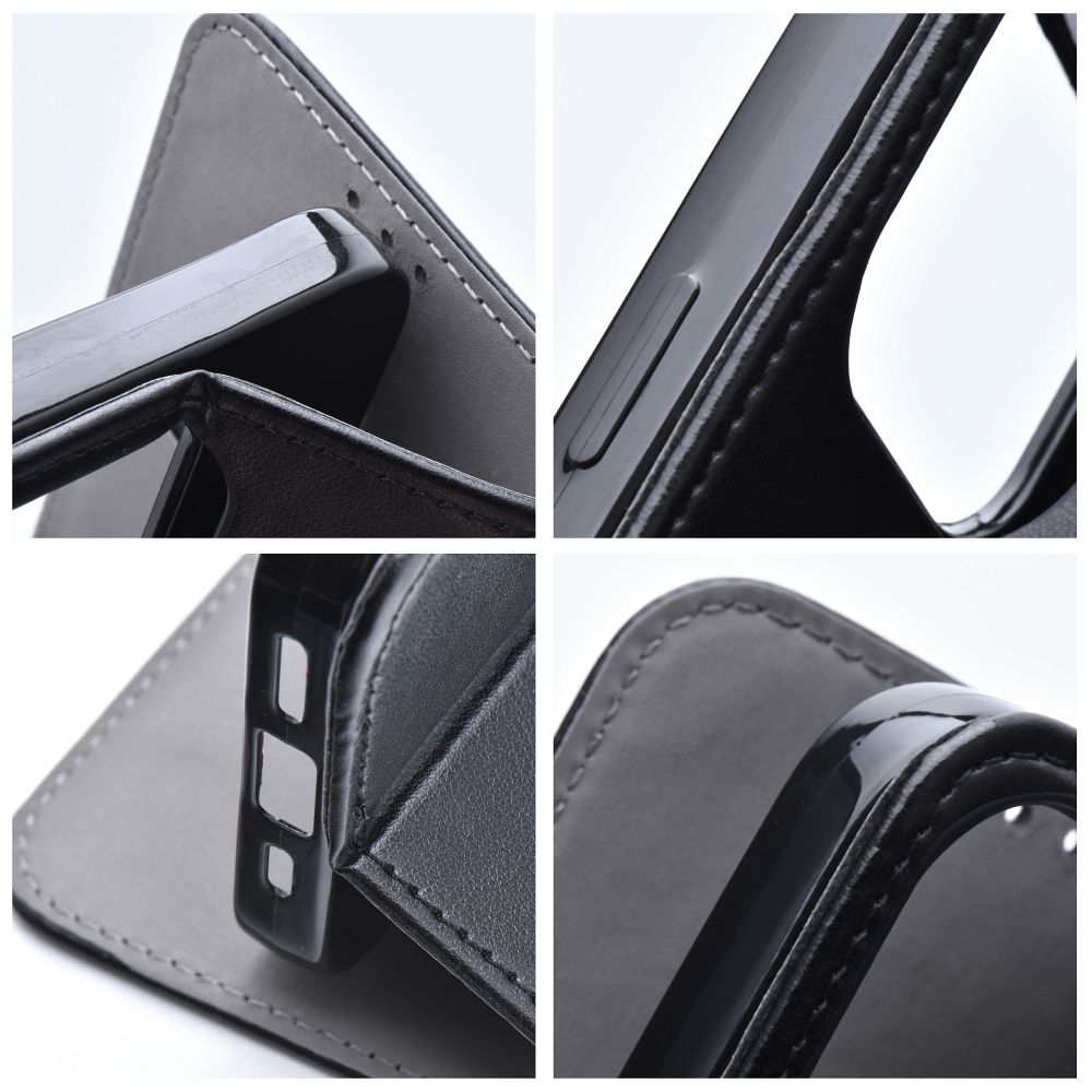 COUVERTURE DE LIVRE POUR REALME C67 HEYCASE SMART MAGNETO BOOK NOIR