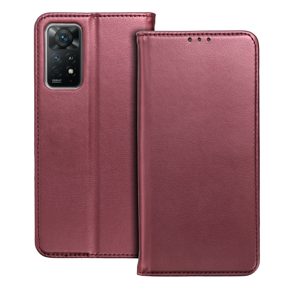 COUVERTURE DE LIVRE POUR REALME C67 HEYCASE SMART MAGNETO BOOK BURGUNDY