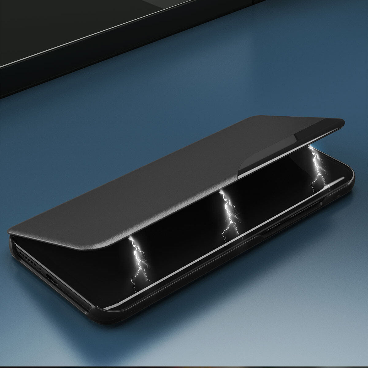 COUVERTURE DE LIVRE POUR SAMSUNG GALAXY S24 ULTRA HEYCASE SMART VIEW NOIRE