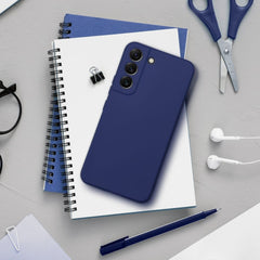 COUVERCLE POUR SAMSUNG GALAXY A25 5G HEYCASE SOUPLE BLEU FONCÉ
