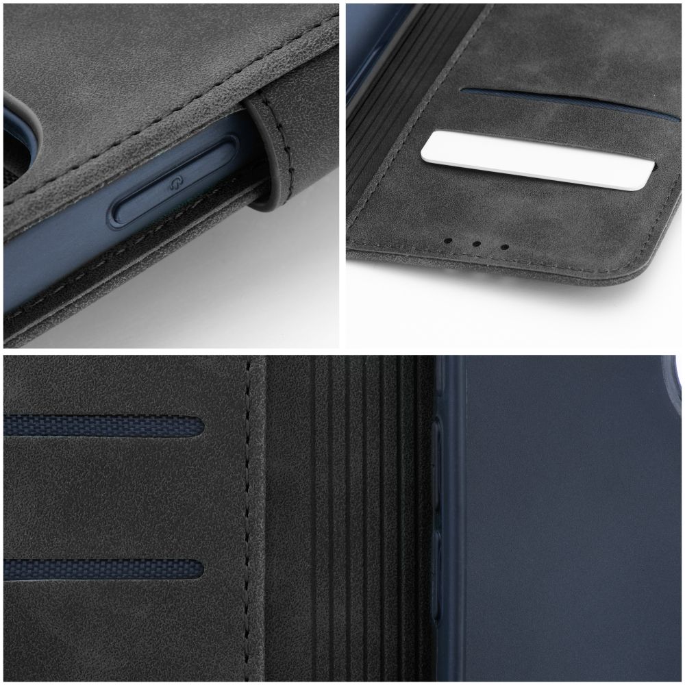 COUVERTURE DE LIVRE POUR SAMSUNG GALAXY A35 5G HEYCASE TENDER WALLET NOIRE