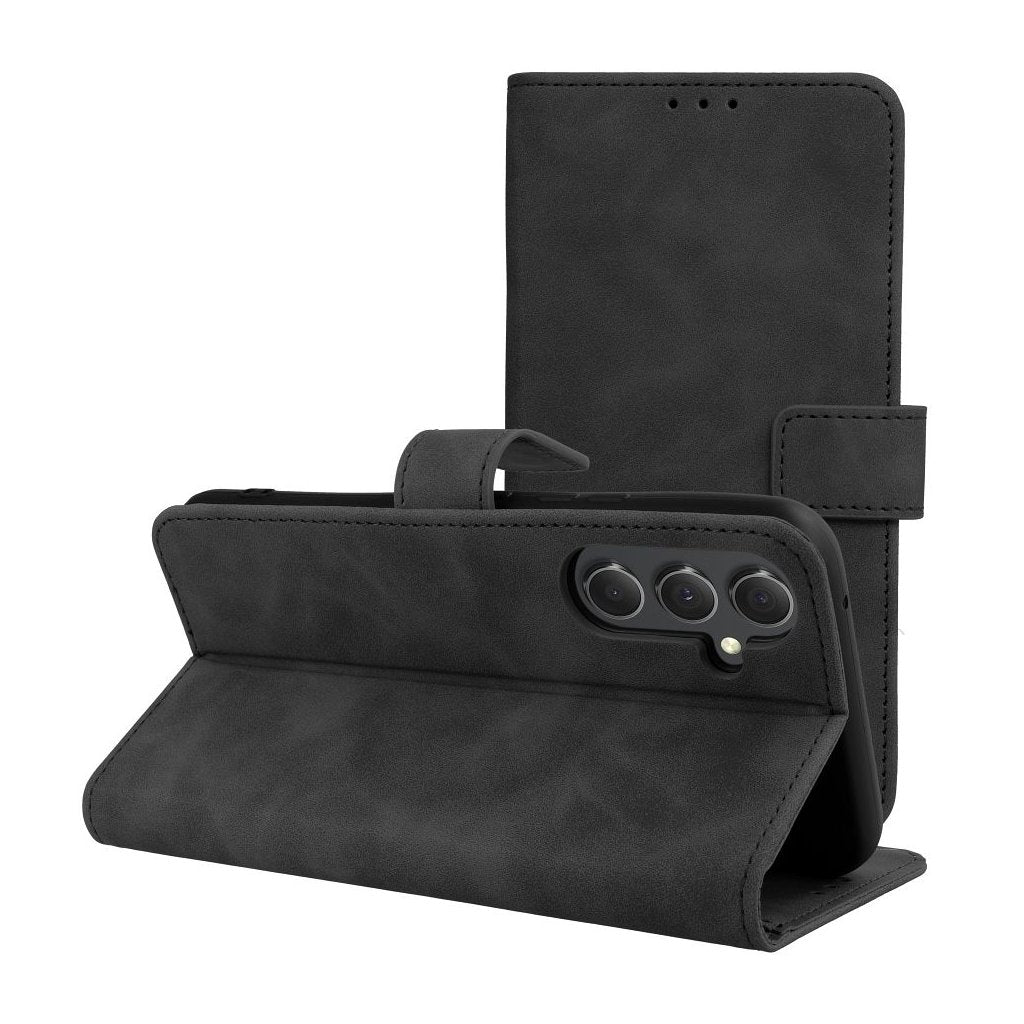 COUVERTURE DE LIVRE POUR SAMSUNG GALAXY A35 5G HEYCASE TENDER WALLET NOIRE