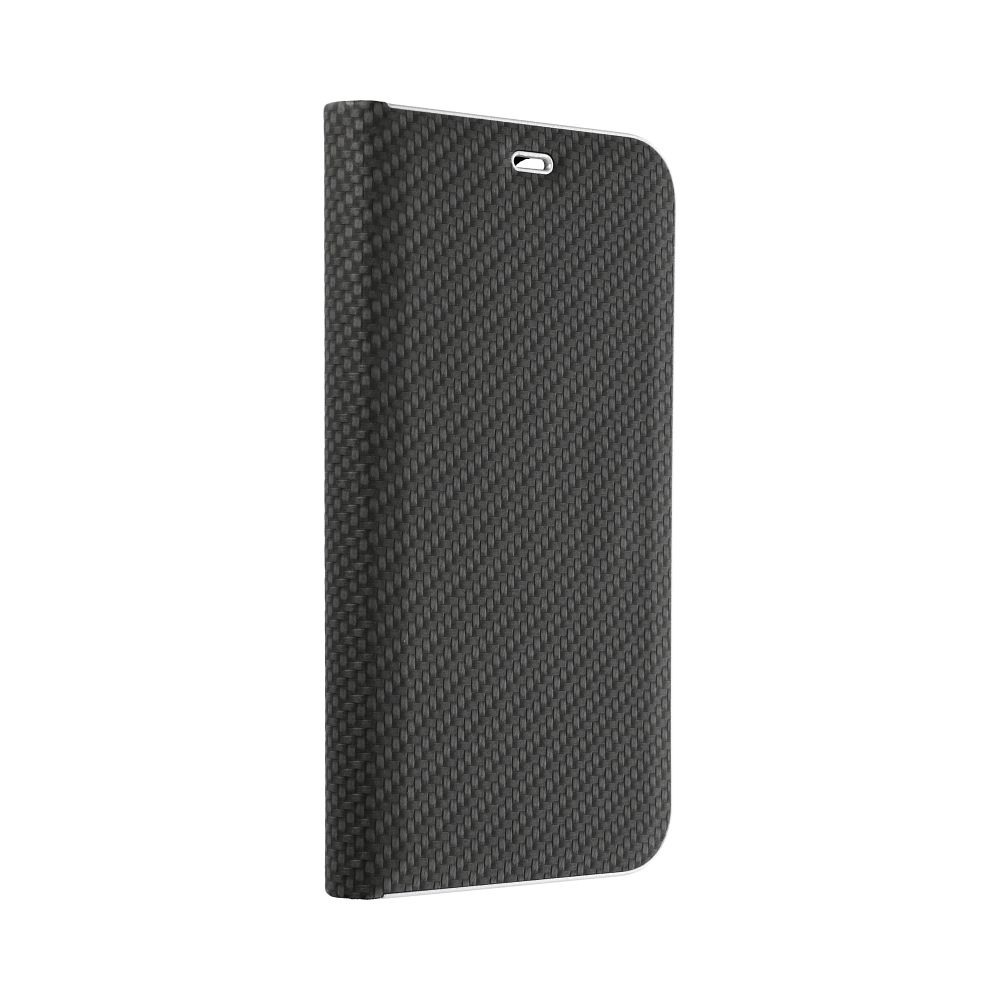 COUVERTURE DE LIVRE POUR SAMSUNG A55 5G HEYCASE PORTEFEUILLE CARBONE NOIR