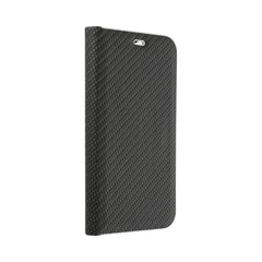 COUVERTURE DE LIVRE POUR SAMSUNG A55 5G HEYCASE PORTEFEUILLE CARBONE NOIR