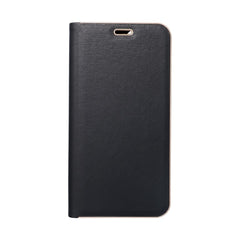 COUVERTURE DE LIVRE POUR SAMSUNG A35 5G HEYCASE PORTEFEUILLE CARBONE OR / NOIR