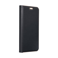 COUVERTURE DE LIVRE POUR SAMSUNG A35 5G HEYCASE PORTEFEUILLE CARBONE OR / NOIR