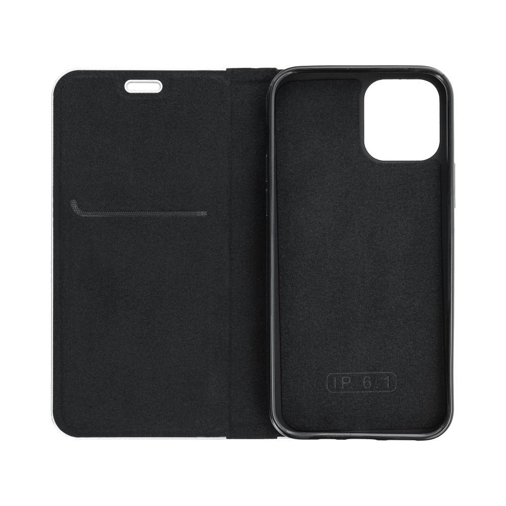 COUVERTURE DE LIVRE POUR SAMSUNG A55 5G HEYCASE PORTEFEUILLE CARBONE NOIR