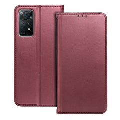 COUVERTURE DE LIVRE POUR OPPO A79 5G HEYCASE PORTEFEUILLE BURGONDIE