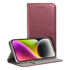 COUVERTURE DE LIVRE POUR OPPO A79 5G HEYCASE PORTEFEUILLE BURGONDIE