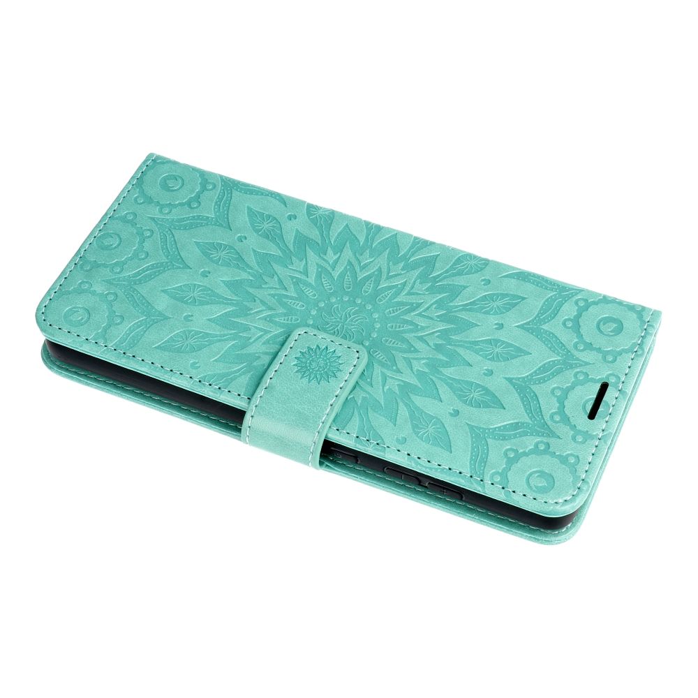 COUVERTURE DE LIVRE HEYCASE WALLET MANDALA SAMSUNG GALAXY A15 5G VERT