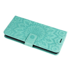 COUVERTURE DE LIVRE HEYCASE WALLET MANDALA SAMSUNG GALAXY A15 5G VERT