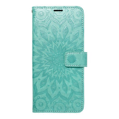 COUVERTURE DE LIVRE HEYCASE WALLET MANDALA SAMSUNG GALAXY A15 5G VERT