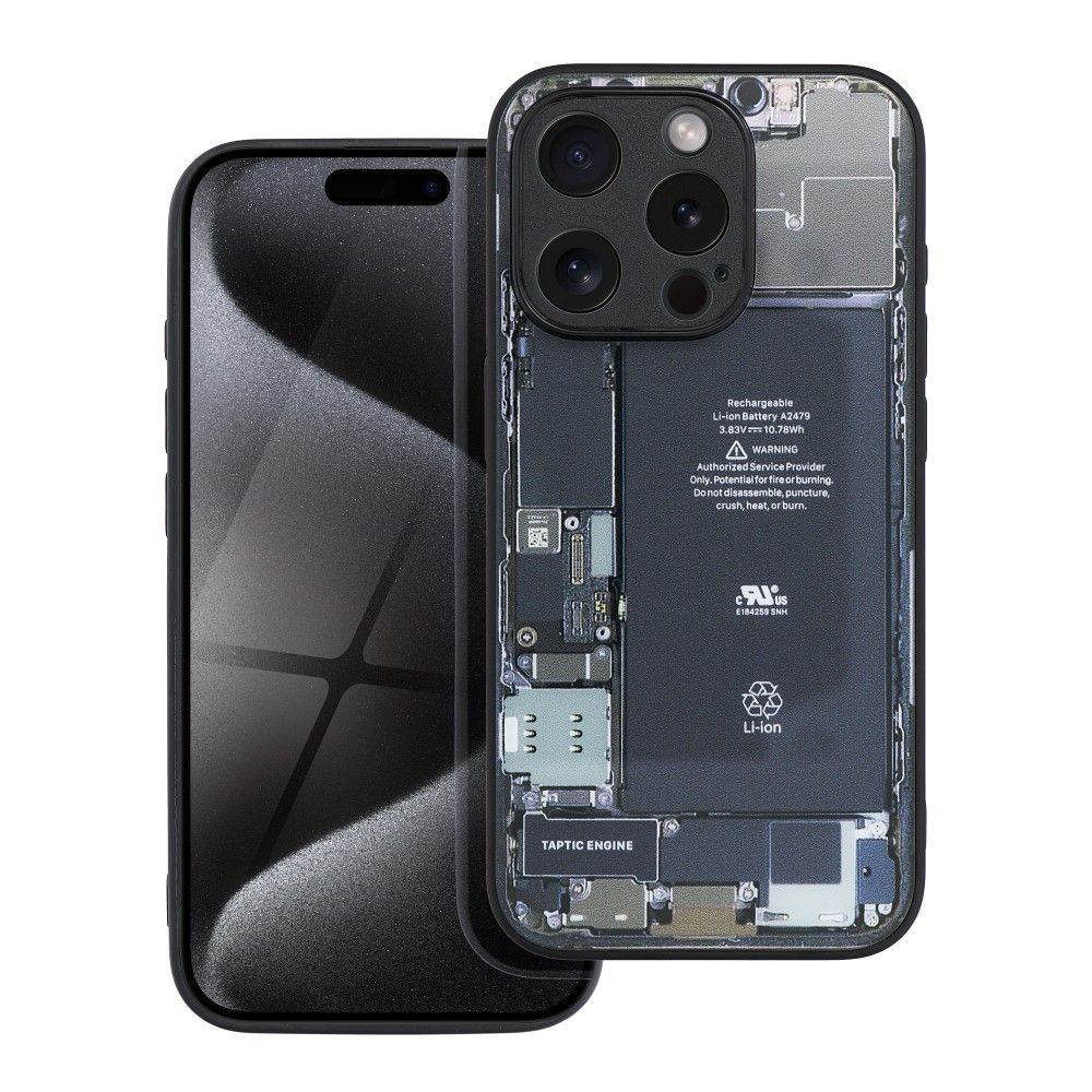 COQUE POUR IPHONE 15 PRO HEYCASE ZERO TRANSPARENT / NOIR