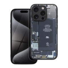 COQUE POUR IPHONE 15 PRO HEYCASE ZERO TRANSPARENT / NOIR