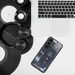 COQUE POUR SAMSUNG GALAXY S24 HEYCASE ZERO NOIR / TRANSPARENT