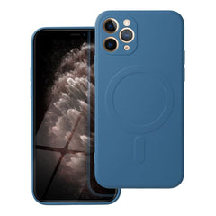 COQUE IPHONE 11 PRO HEYCASE SILICONE MAG MAGSAFE BLEU