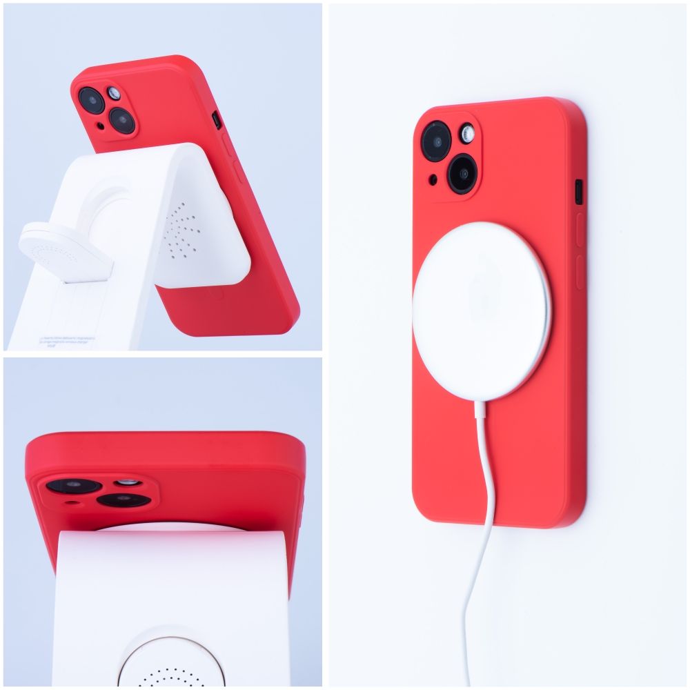 COQUE IPHONE 11 PRO HEYCASE SILICONE MAG MAGSAFE ROUGE