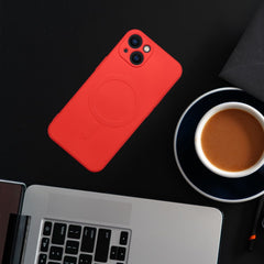 COQUE IPHONE 11 PRO HEYCASE SILICONE MAG MAGSAFE ROUGE