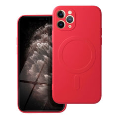 COQUE IPHONE 11 PRO HEYCASE SILICONE MAG MAGSAFE ROUGE
